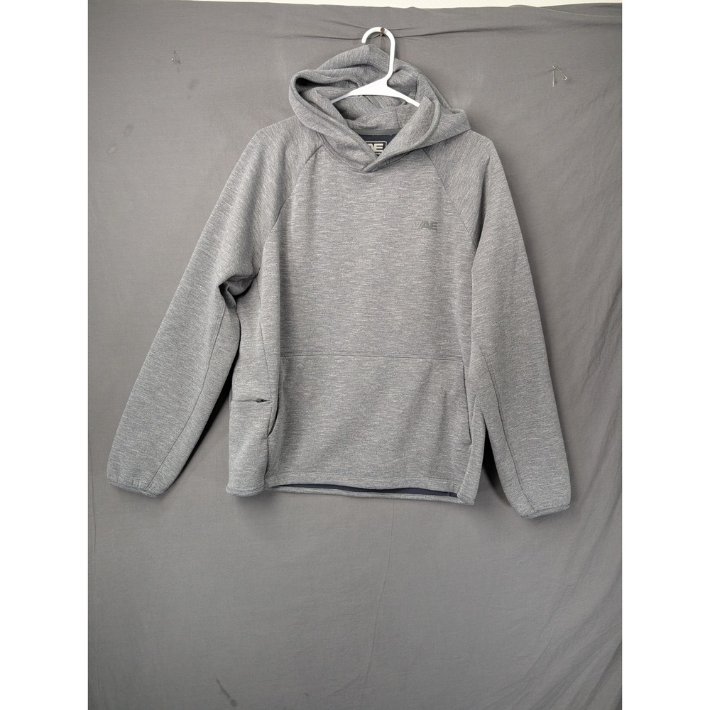 American Eagle Active 24/7 Hoodie Mens Medium Gray Raglan Pullover